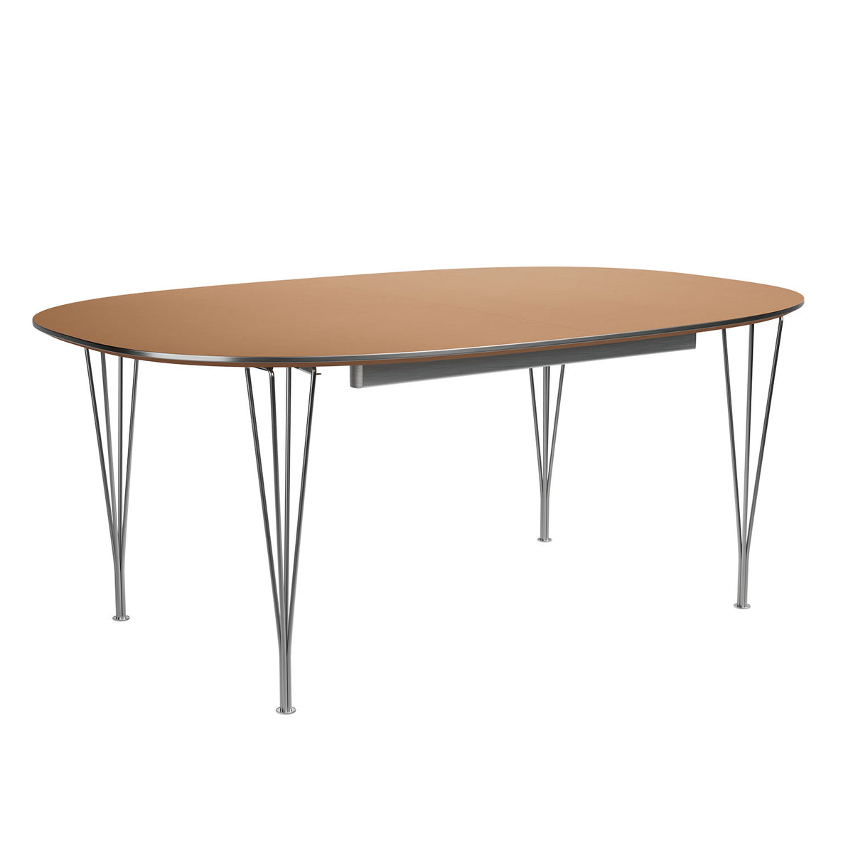 Superellipse Dining Table | Light Amber Fenix Top