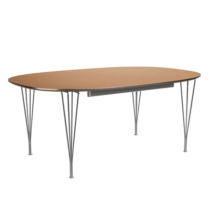 Superellipse Dining Table | Light Amber Fenix Top