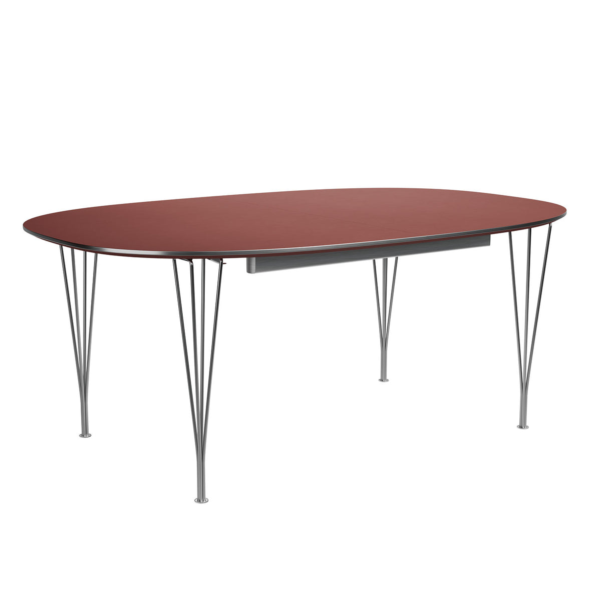 Superellipse Dining Table | Rusty Red Fenix Top