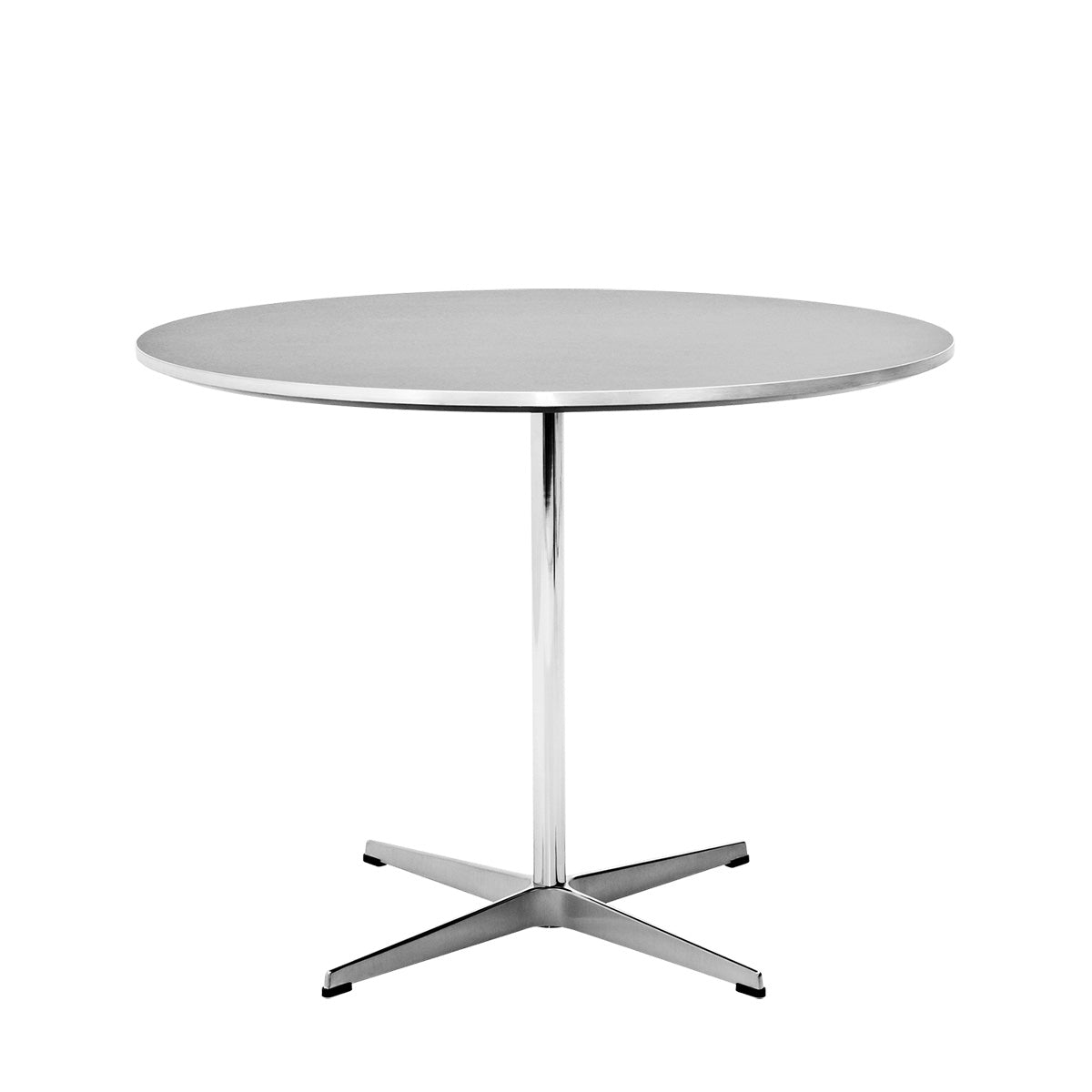 A623 Circular Pedestal Table | White Laminate Top