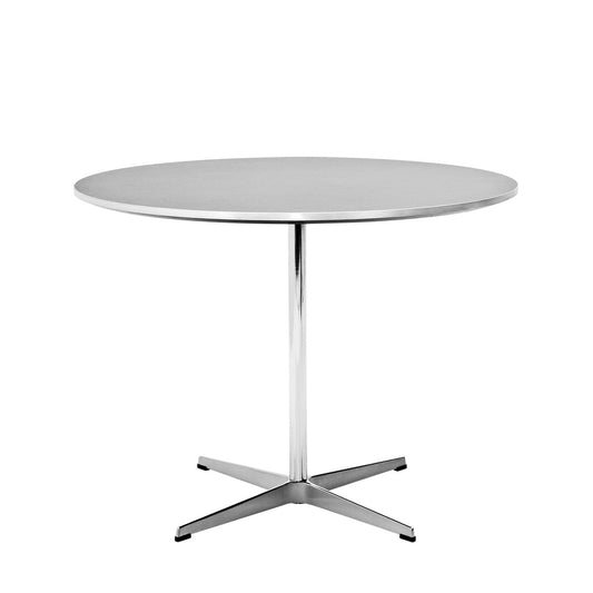 A623 Circular Pedestal Table | White Laminate Top