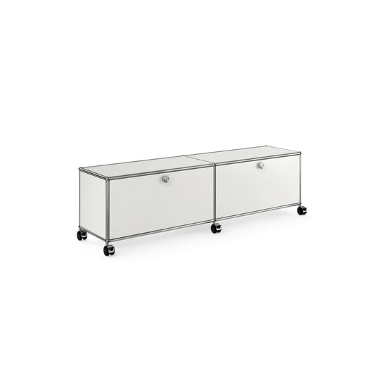 USM Low Media Unit | White Lacquer Panels