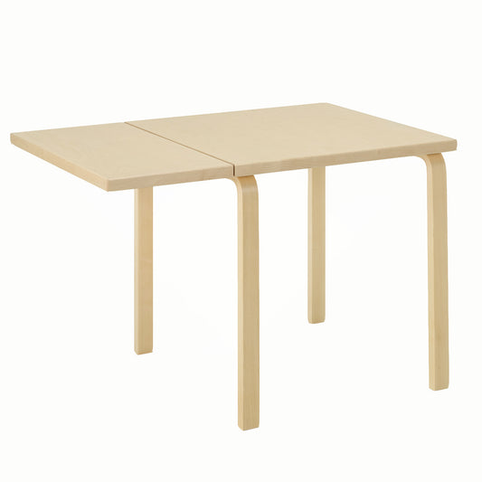 DL81C Aalto Folding Table | Birch Veneer Top and Drop Leaf