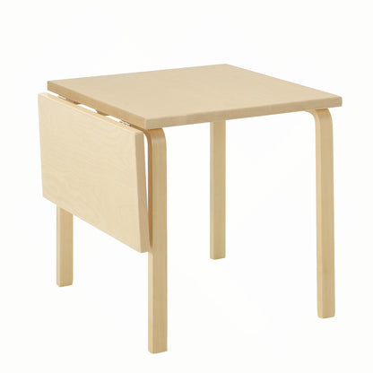 DL81C Aalto Folding Table | Birch Veneer Top and Drop Leaf