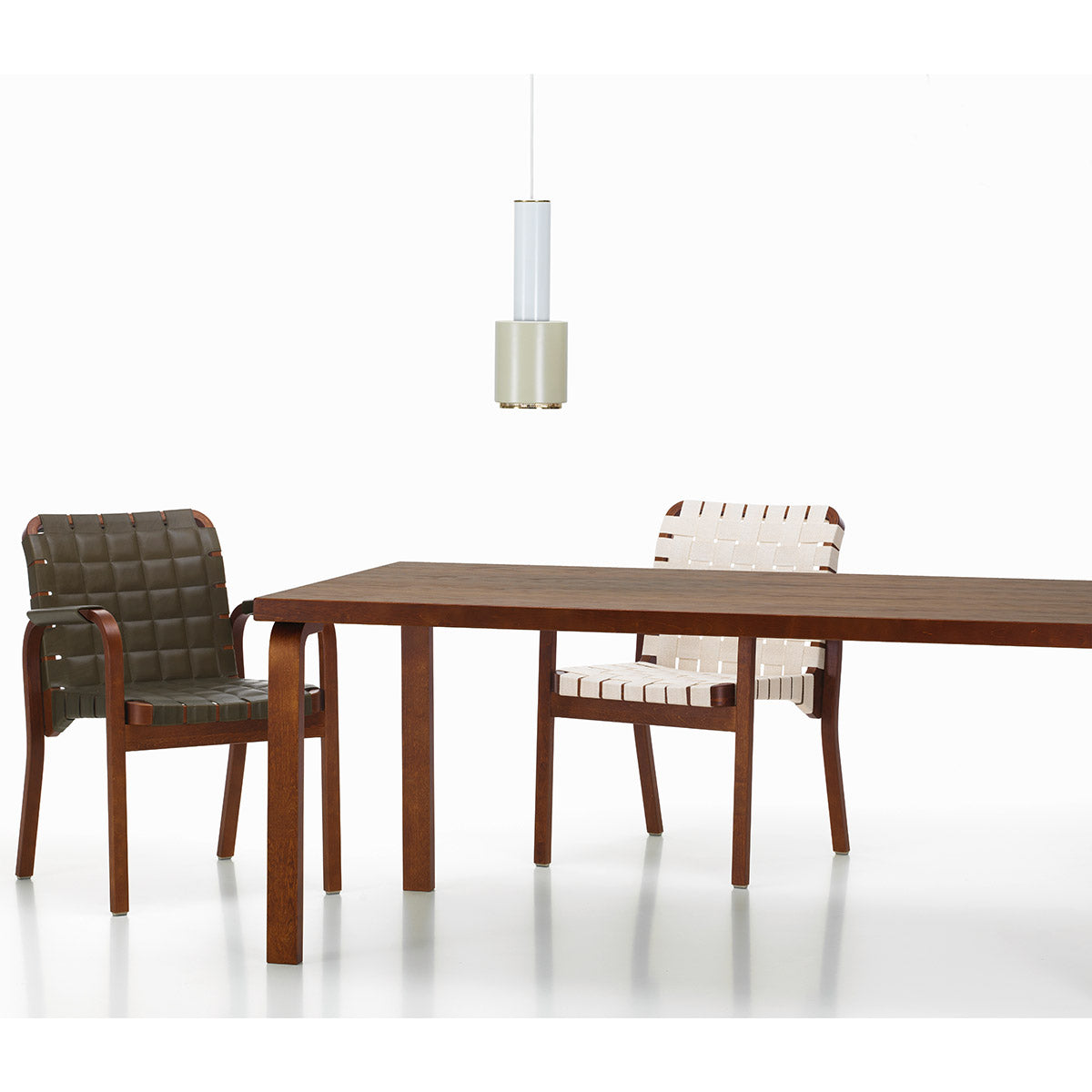 83 Aalto Table Rectangular | Oak Veneer Stained Walnut Top