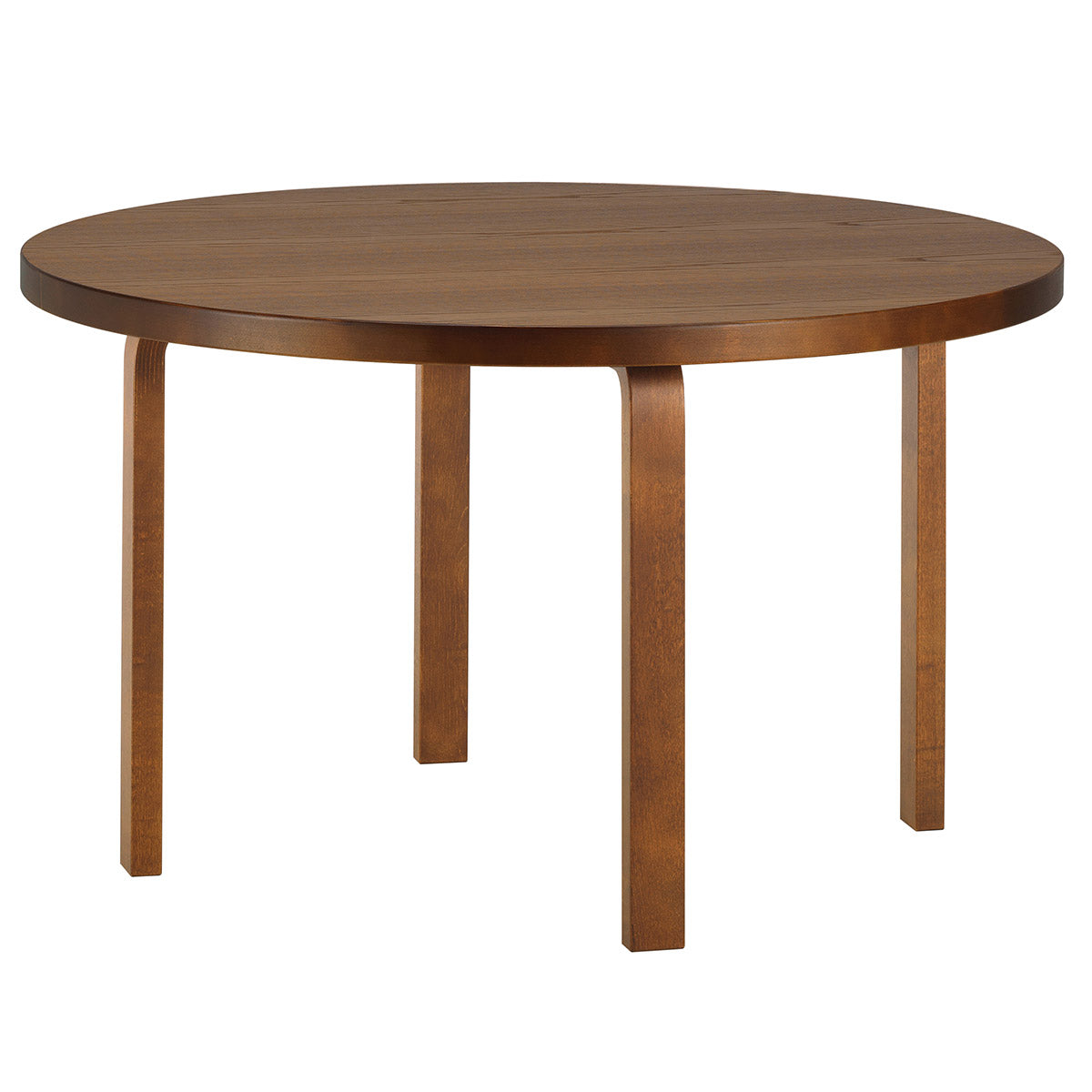 91 Aalto Table Round | Oak Veneer Stained Walnut Top