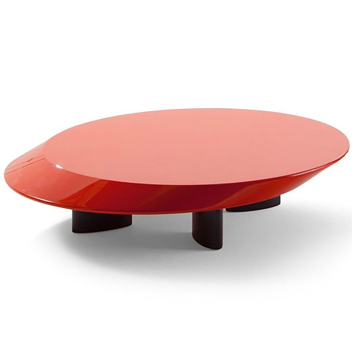 Accordo Low Table | China Red Glossy Lacquer Top