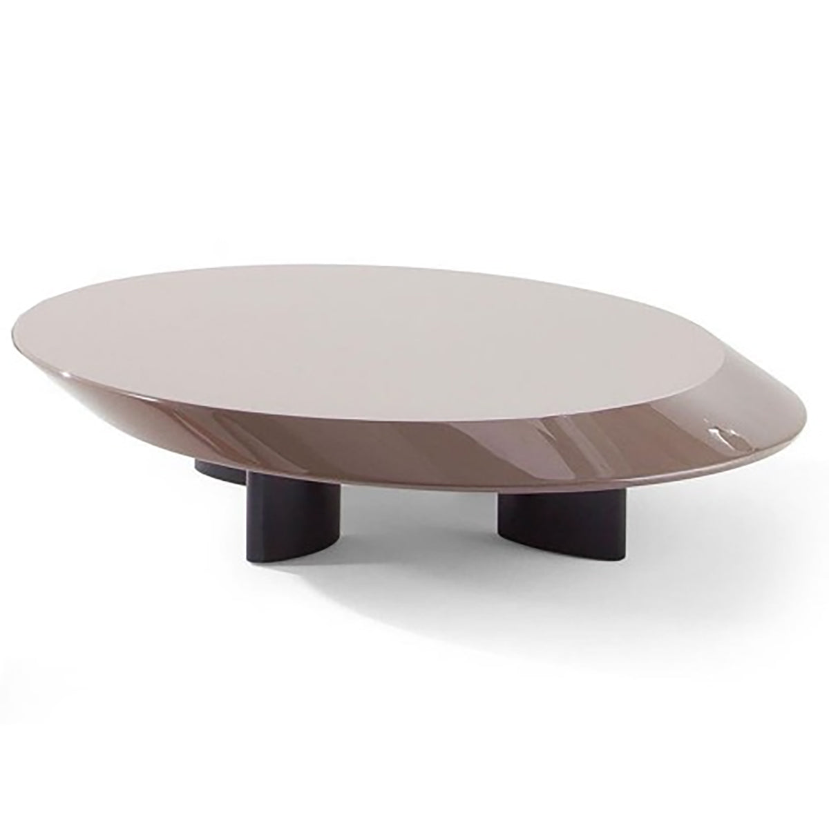 Accordo Low Table | Black Glossy Lacquer Top
