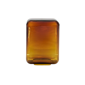 Lokum Coffee Table | Amber Blown Glass VT24 Tall Square