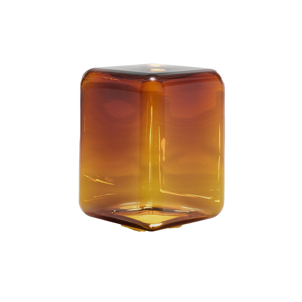 Lokum Coffee Table | Amber Blown Glass VT24 Low Rectangle
