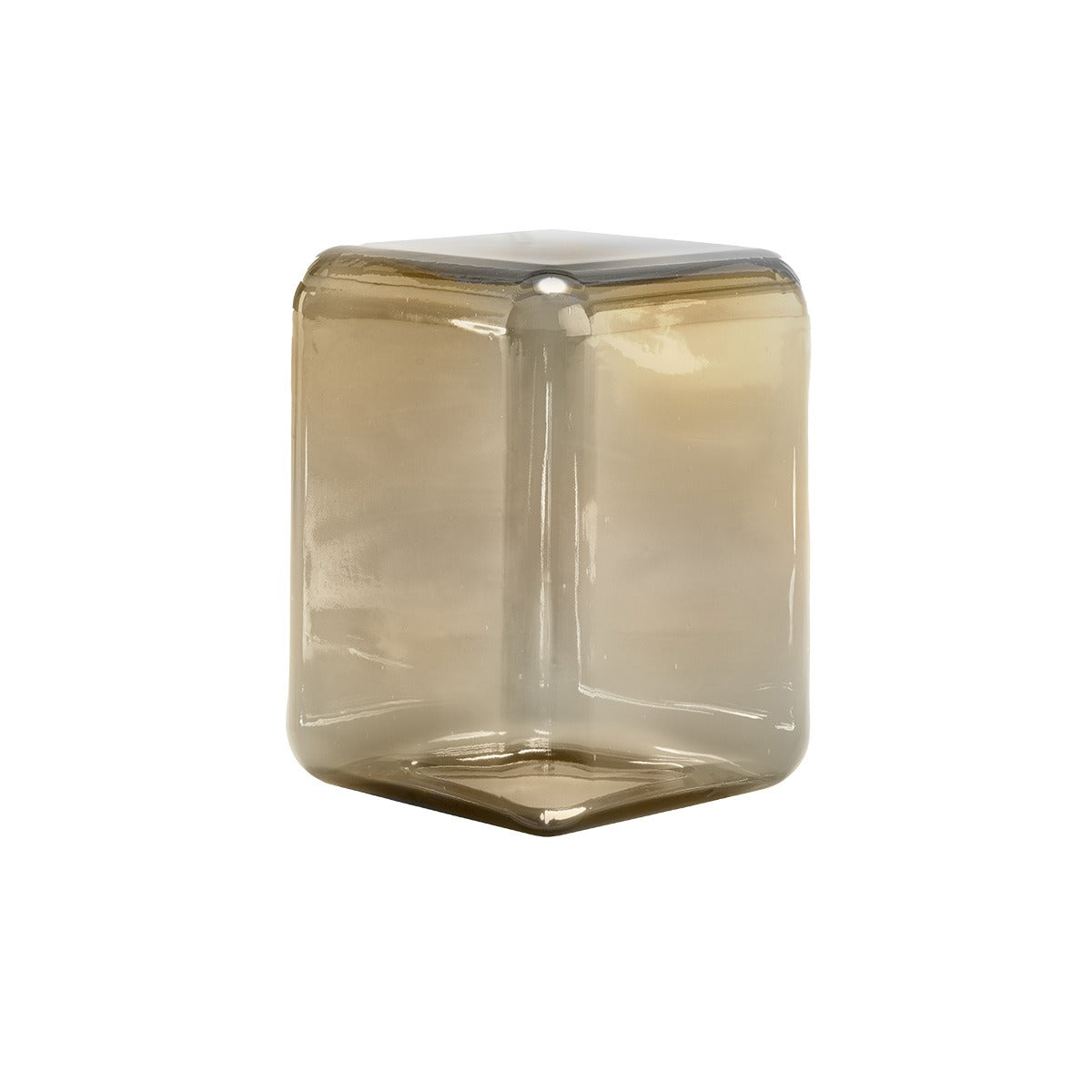 Lokum Coffee Table | Smoked Grey Blown Glass VT23 Low Rectangle