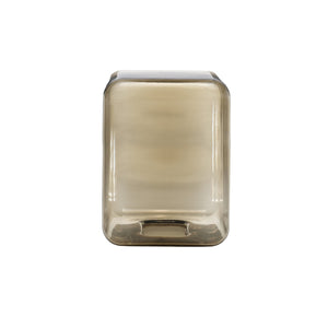 Lokum Coffee Table | Smoked Grey Blown Glass VT23 Low Rectangle