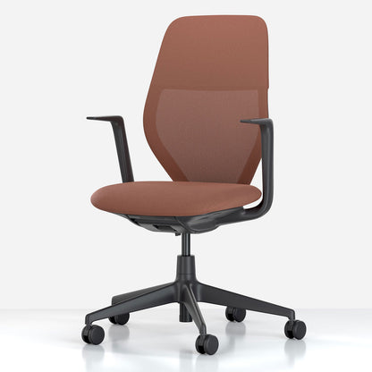 ACX Mesh with Lumbar Support | Terracotta Grid Knit Black Frame