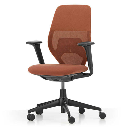 ACX Mesh with Lumbar Support | Terracotta Grid Knit Black Frame