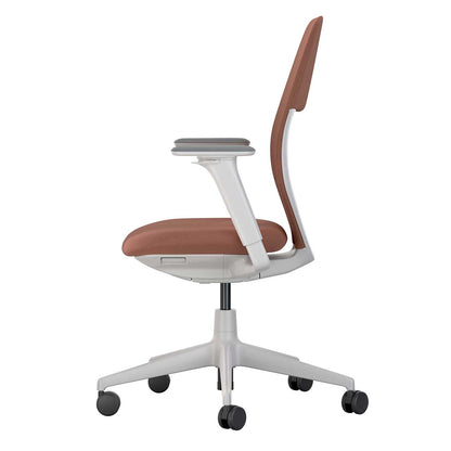 ACX Mesh with Lumbar Support | Terracotta Grid Knit Soft Grey Frame