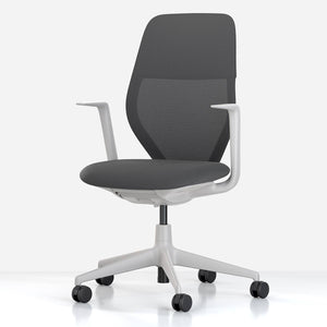 ACX Mesh Office Chair | Carbon Grid Knit Soft Grey Frame