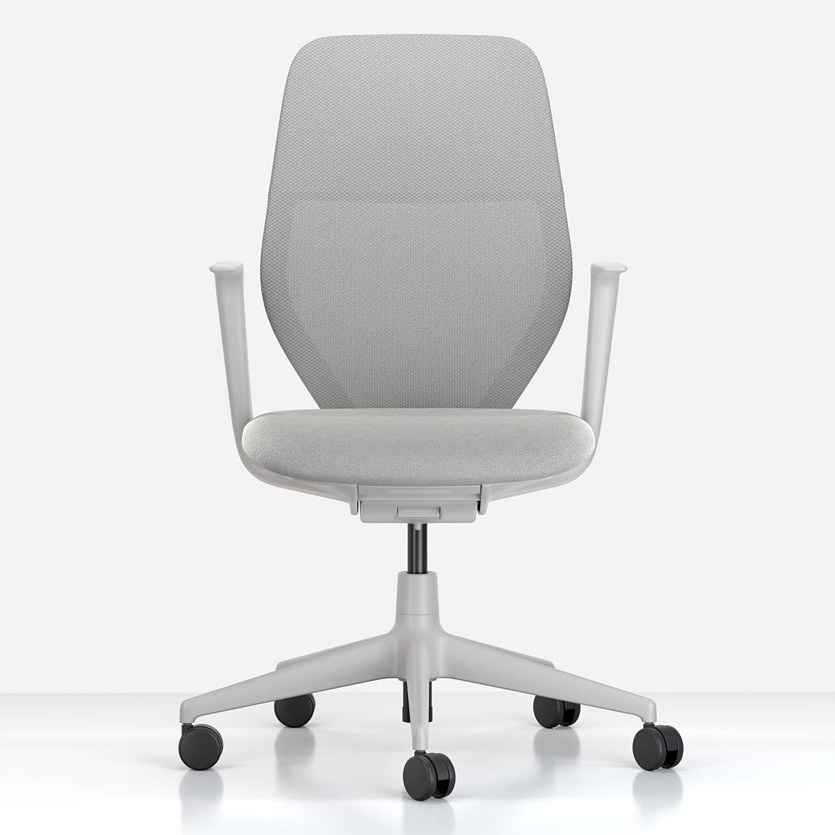 ACX Mesh Office Chair | Stone Grey Grid Knit Soft Grey Frame