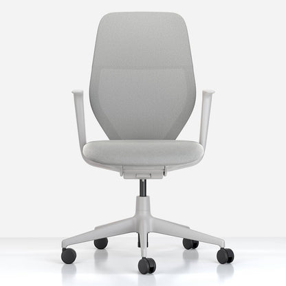 ACX Mesh Office Chair | Stone Grey Grid Knit Soft Grey Frame