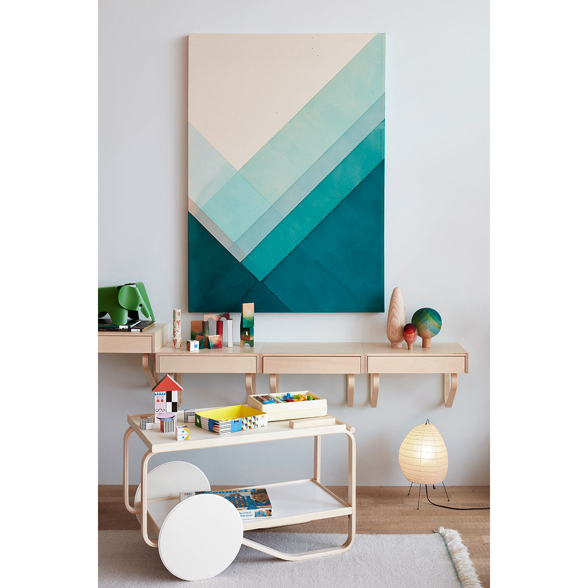 Akari Lamp 1N | Shoji Paper Shade