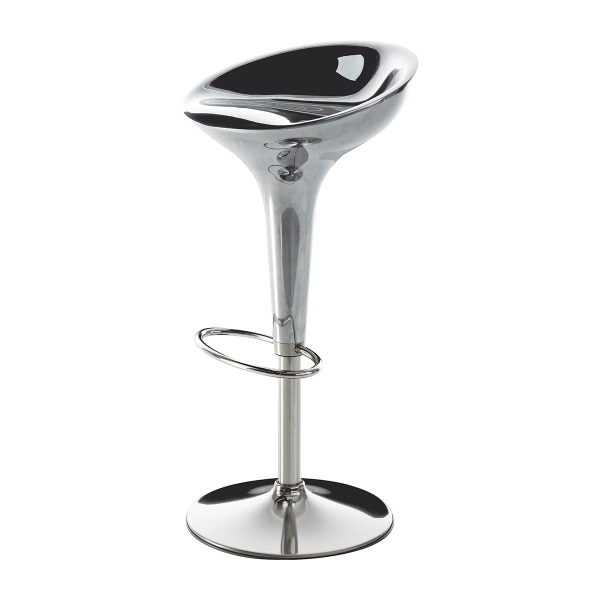Al Bombo Stool | Polished Aluminium