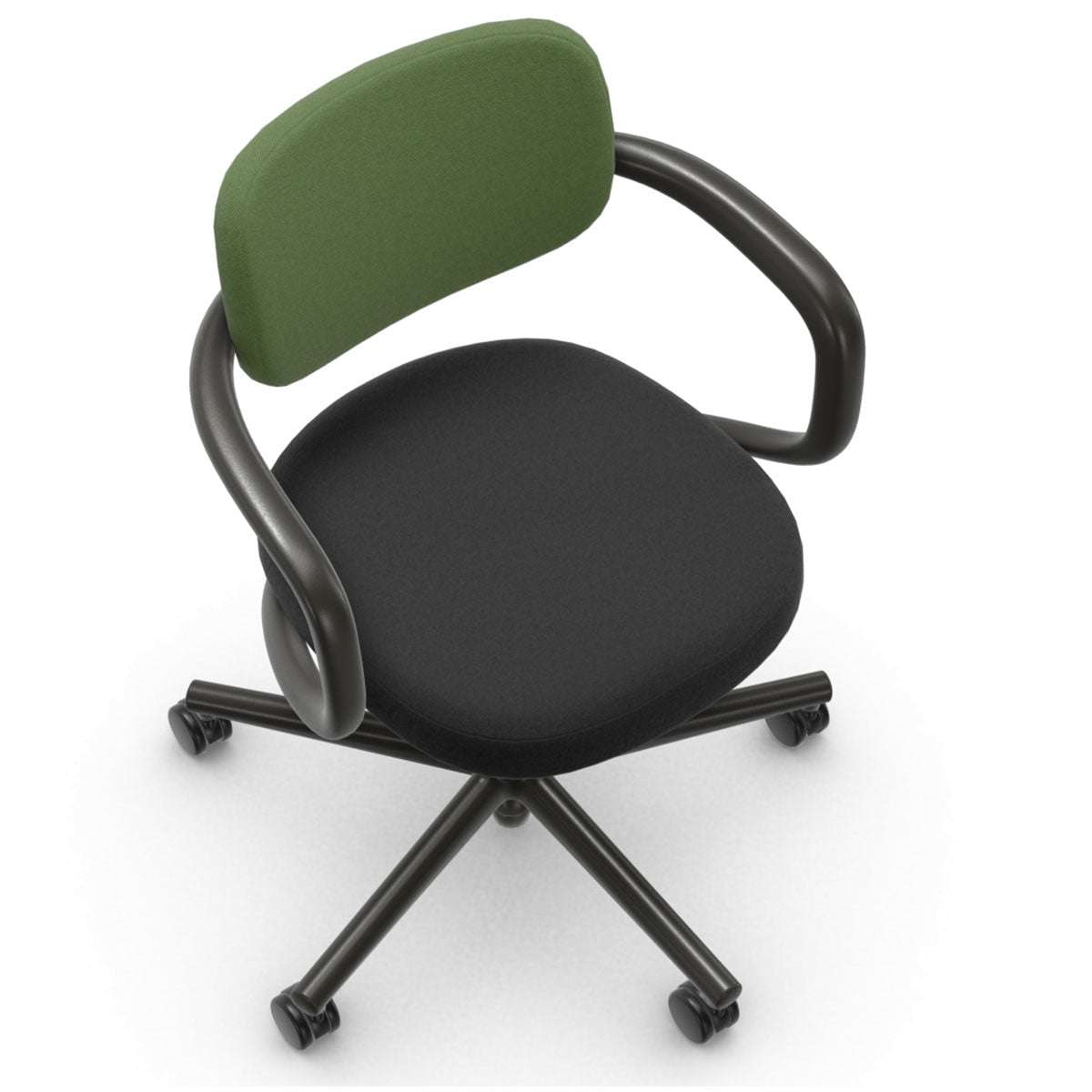 Allstar Office Chair | Black 66 Hopsak Seat Green 70 Hopsak Back