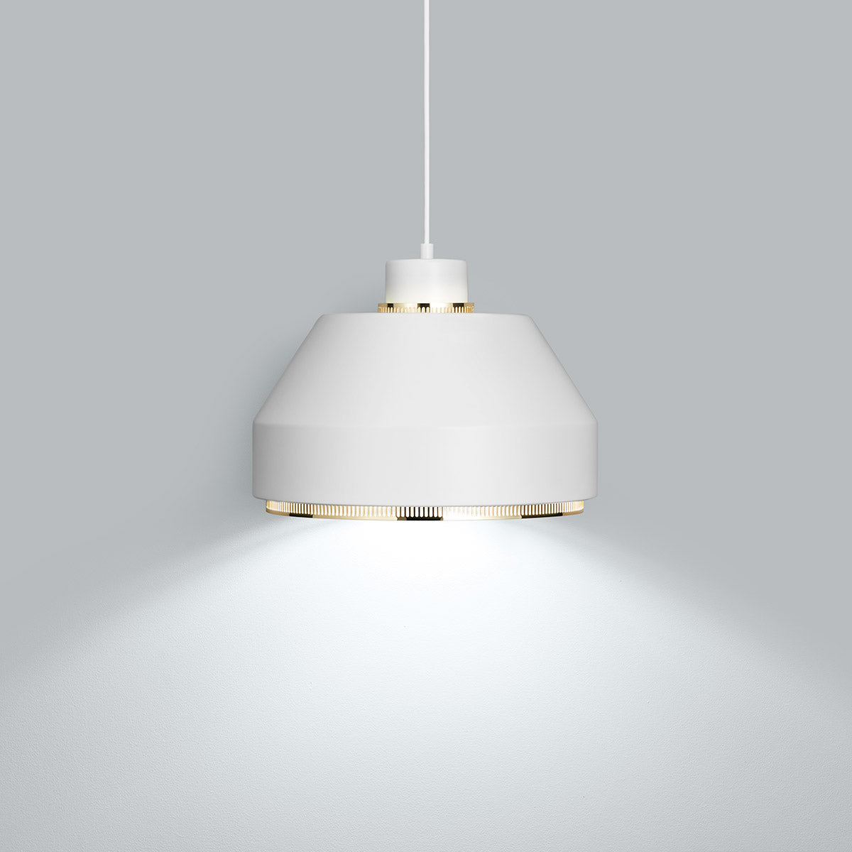 AMA500 Pendant Lamp | White Powder Coated Shade