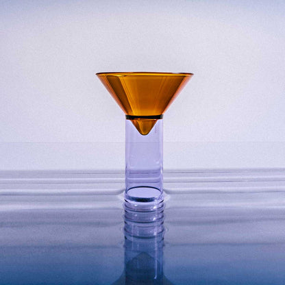 Martini Shot Glass | Amber and Lilac