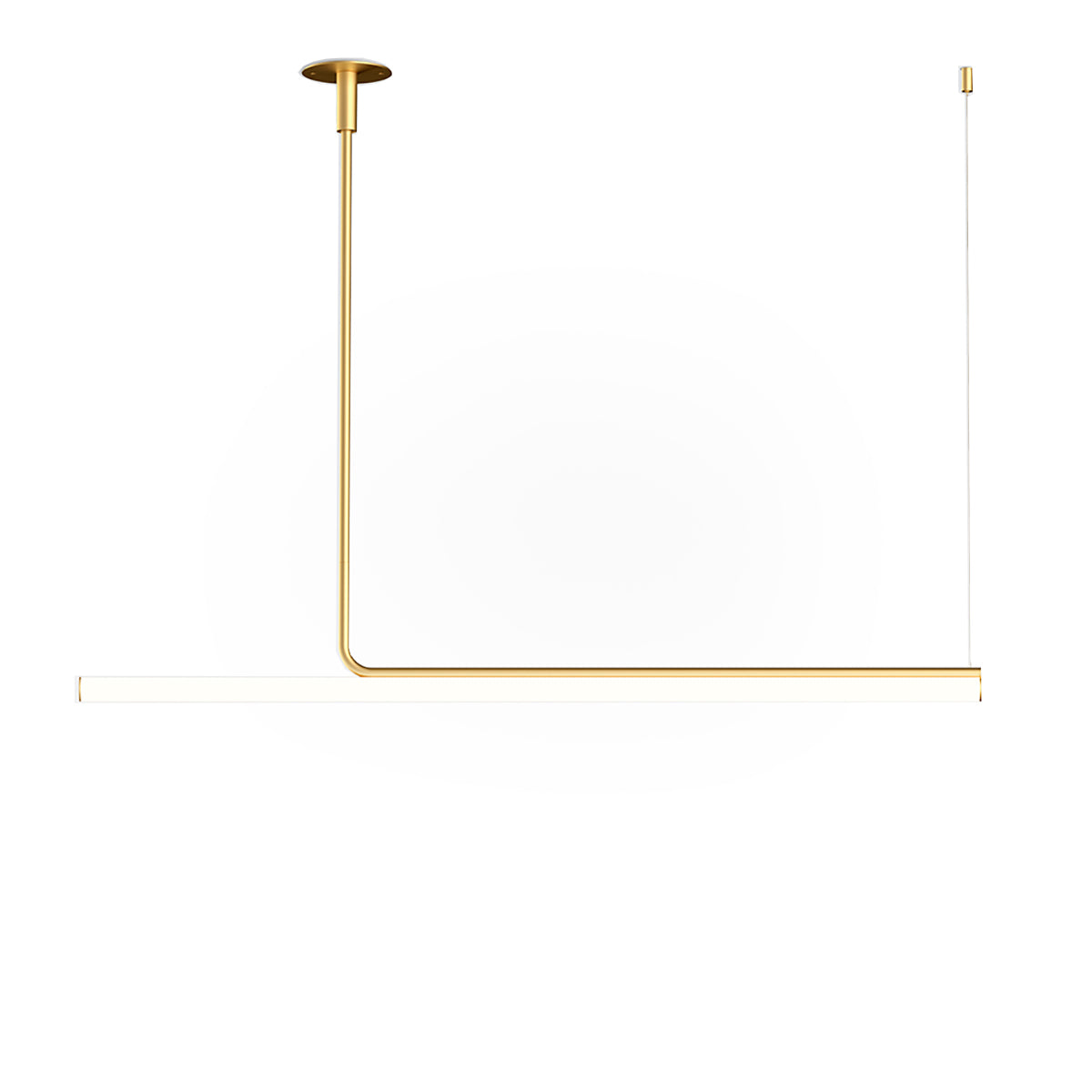 Ambrosia 120 Suspension Light | Matt Gold Stucture