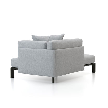 Anagram 1700mm Chaise | Dumet 06 Pebble Melange Upholstery