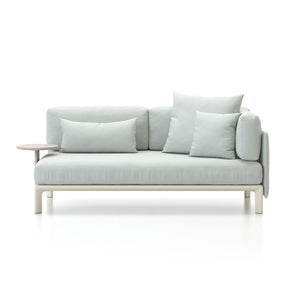Anagram 1900mm One Arm | Dumet 28 Sage Steel Blue Upholstery Chalk Frame
