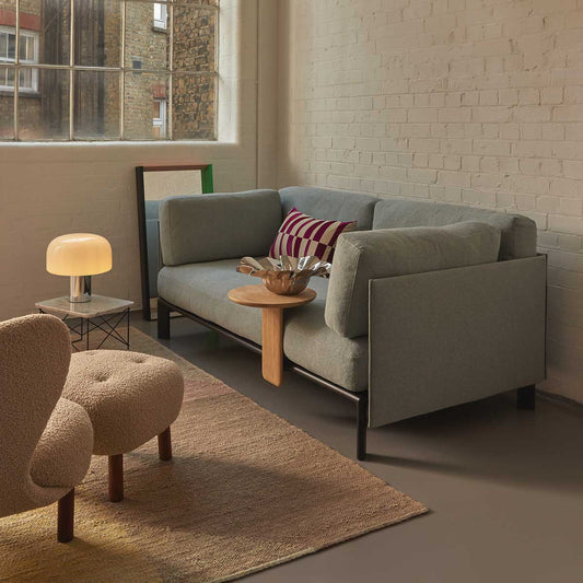 Anagram 1900mm Sofa | Dumet 28 Sage Steel Blue Upholstery