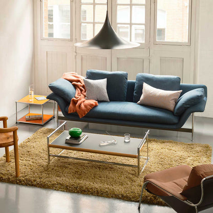 Esosoft 3 Seat High Back Sofa | Linus 13L303 Petroleum Fabric