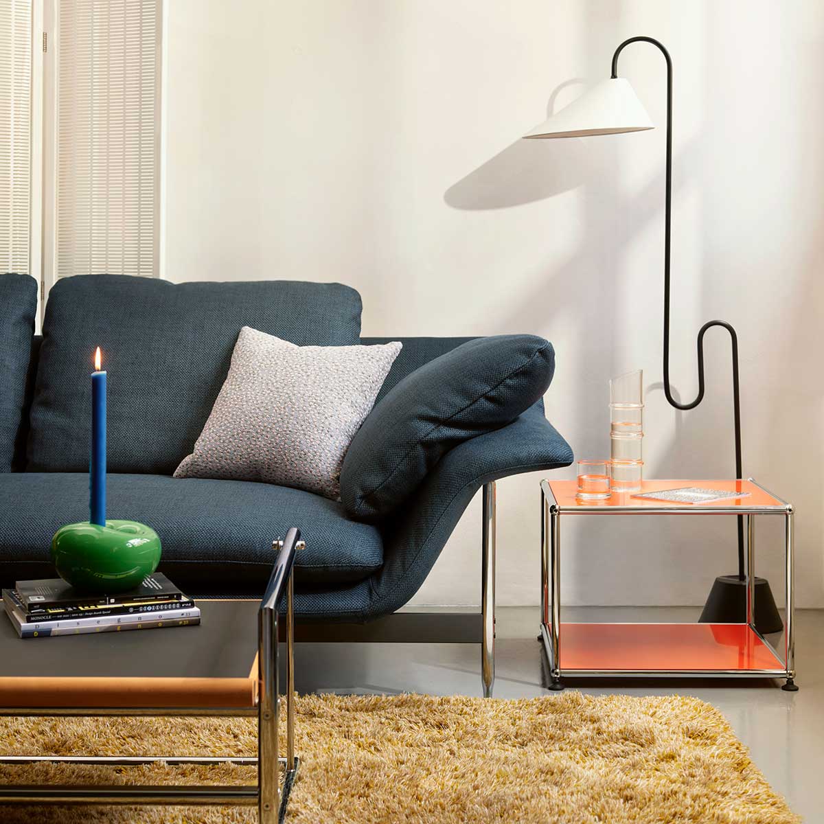 Esosoft 3 Seat High Back Sofa | Linus 13L303 Petroleum Fabric