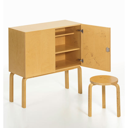 Artek + Moomin 60 Stool | Laser Engraved Honey Stained Solid Birch
