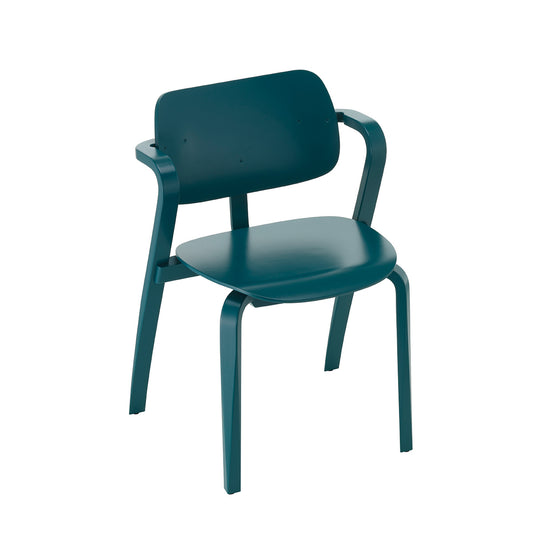 Aslak Chair | Petrol Blue Lacquered Beech