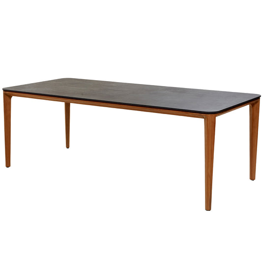 Aspect Dining Table 210cm | Black Fossil Ceramic Top