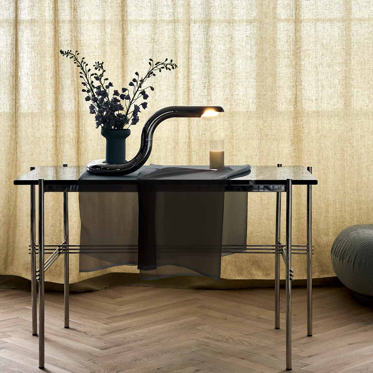 Aspide Table Lamp | Chrome