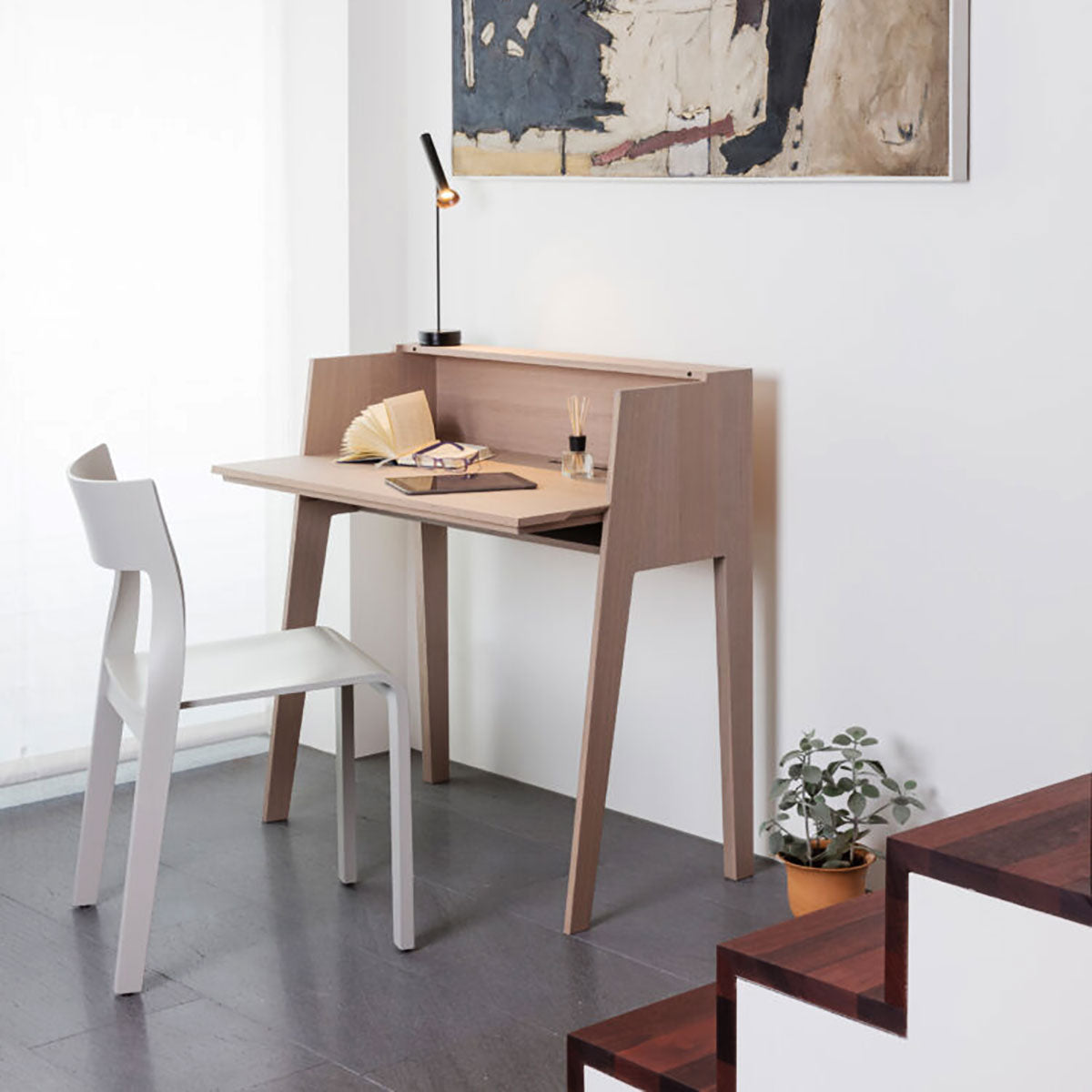 AT-AT Desk | Light Stained Oak Veneer