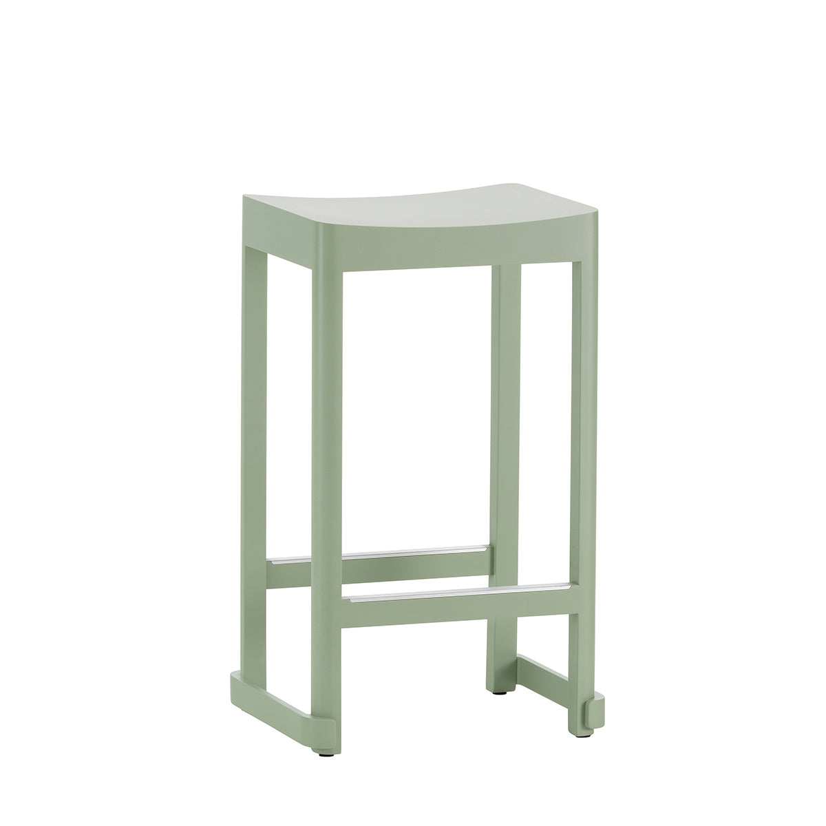 Atelier Bar Stool | Green Lacquered Beech