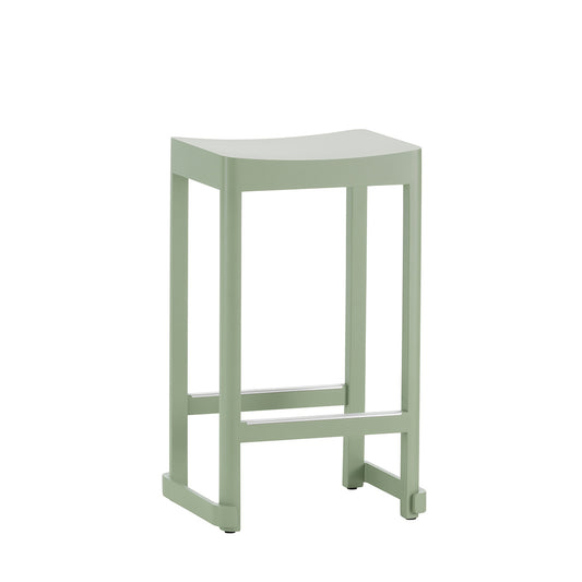 Atelier Bar Stool | Green Lacquered Beech