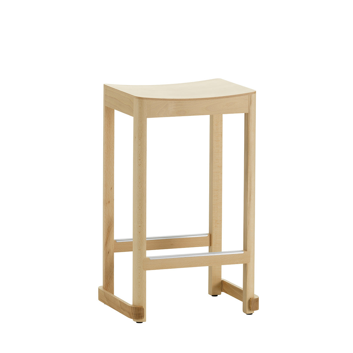 Atelier Bar Stool | Natural Lacquered Beech