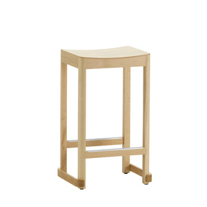 Atelier Bar Stool | Natural Lacquered Beech