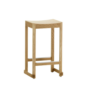 Atelier Bar Stool | Natural Lacquered Oak