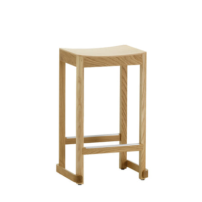 Atelier Bar Stool | Natural Lacquered Oak