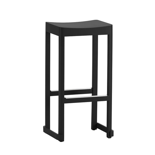 Atelier Bar Stool | Black Lacquered Beech