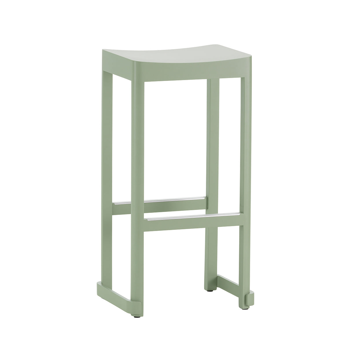 Atelier Bar Stool | Green Lacquered Beech