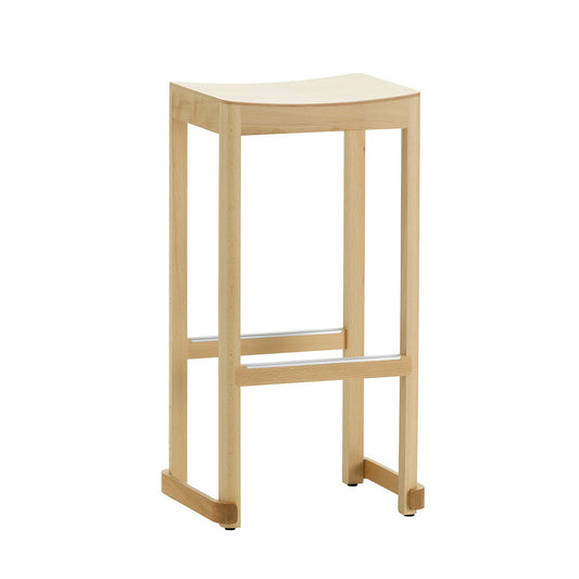 Atelier Bar Stool | Natural Lacquered Beech