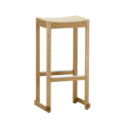 Atelier Bar Stool | Natural Lacquered Oak