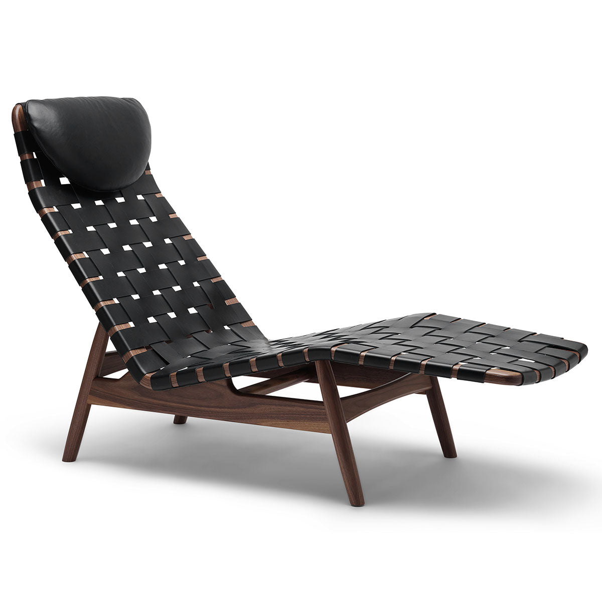 Sibast AV Egoist Chaise Longue | Black Leather