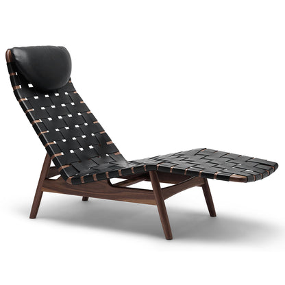 Sibast AV Egoist Chaise Longue | Black Leather